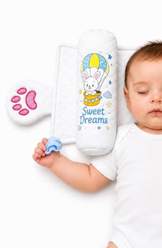 Image of Baby Pillow Cushion Quilted Fabric with Mustard Seeds Filling