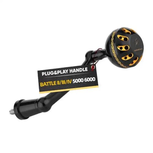 Gomexus Power Handle Compatible for Penn Battle III & IV Spinning Fishing Reel Reel Handle (Make Sure Your Reel's Size & Please Note The First Picture)