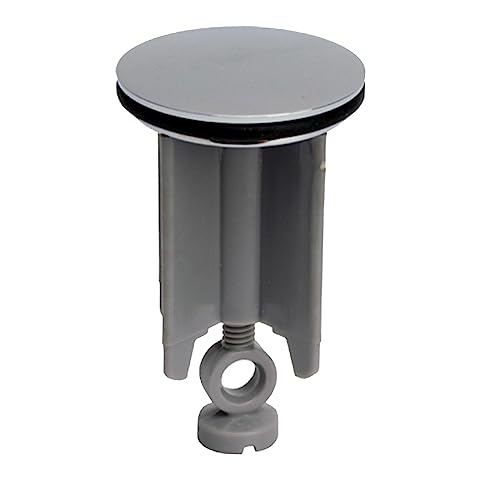 Fenteer ユニバーサルシンクストッパー下水道ストレーナープラグ浴槽コンバータは、オーバーフローなし浴槽排水フィルター洗面台排水フィルターを直接交換します, グレー