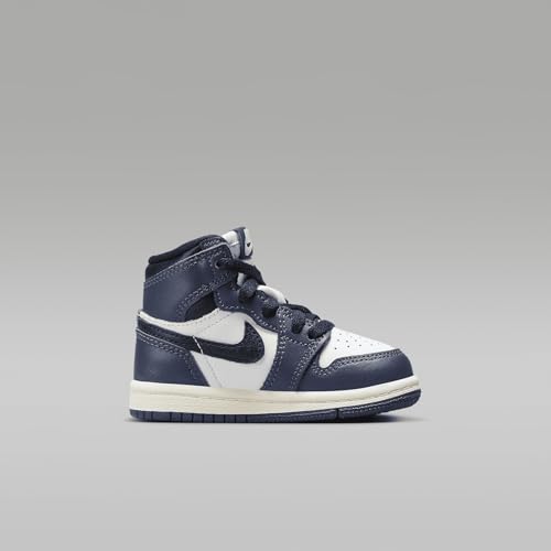 Jordan 1 Retro High OG Baby/Toddler Shoes (FD1413-401, Midnight Navy/White/Sail/Black)3