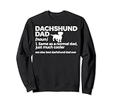 best dachshund dad ever definizione divertente cane proprietario bassotto felpa