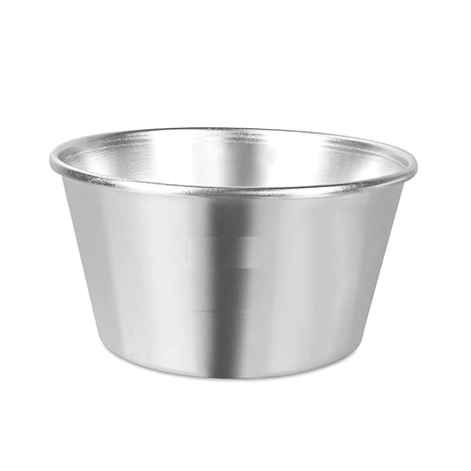 Image of TANISHI KITCHEN'S Aluminium Ice Bowl /Ice Donga Set /Barf Dibba and Cake Baking Mould Multipurpose Kitchen & Baking Container Silver (1)