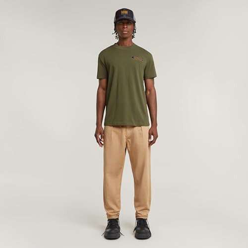 G-STAR Herren Pleated Chino Relaxed Tapered, Braun (Lion gd D24543-D910-B666), 31W / 32L – Ansicht 3
