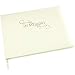 In Memory Book - Cream Linen Cover - Funeral Guest Book - Memorial Book - Condolence Book - Presentation Boxed - (LARGE SIZE - Width 10.5 inch - Height 7.6 inch - Depth 0.6 inch)