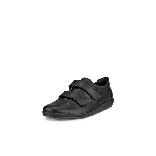 ECCO Damen Soft 2.0 Sneaker, Black With Black Sole 206513, 40 EU