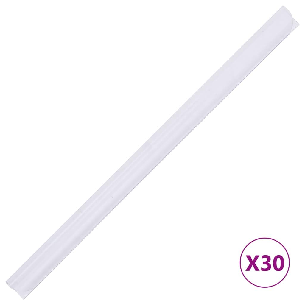 vidaXL Panel de Valla Jardín Patio Exterior Barrera Cercado Rollo Pantalla Privacidad Decorativa Cerca Tira Duradero de PVC Blanco 70x0,19 m
