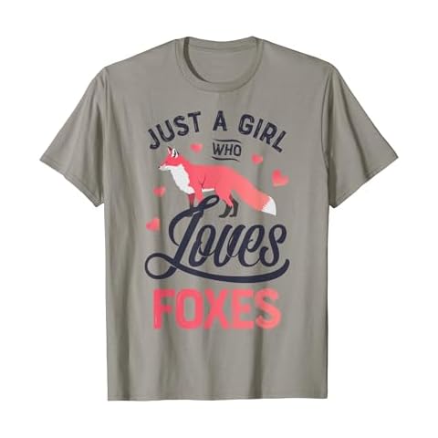 Just A Girl Who Loves Foxes Funny Fox Lover Women Animal T-Shirt Cover