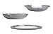 Range Kleen - Chrome Style D contains (3) 6