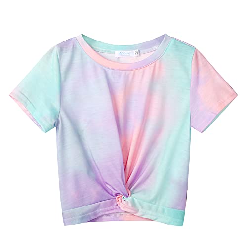 Arshiner Mädchen T-Shirts Sommer Kurzarm Kinder Baumwolle Bluse Niedlicher...