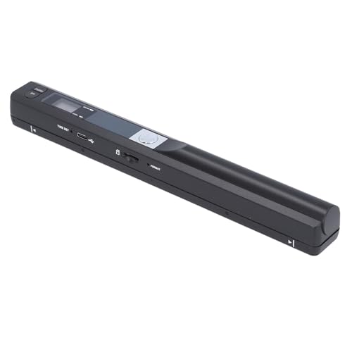 Tragbarer Handscanner für A4-Dokumente, Fotos und Quittungen – Mobiler 900-DPI-HD-Farbscanner für den Einsatz zu Hause, auf Reisen und Im Büro (Black)