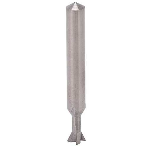Image of Dovetail Router Bit 4 Flutes Carbide Dovetail Bit 6mm Dia Shank 50mm Length Universal Dovetail Milling Cutter Dovetail Joint Router Bits(65 Degree)