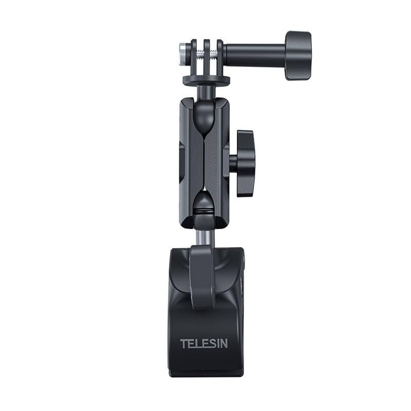 TELESIN Camera Clamp Mount Bike Motorcycle Handlebar Mounts Accessories, 360 Ball Joint Tube Roll Bar Holder Clip for DJI Osmo Action 6/Osmo Nano/Action 5 4 Pro/Hero 13 12 11 10 9 8 7/Insta 360 X5 X4-image-40