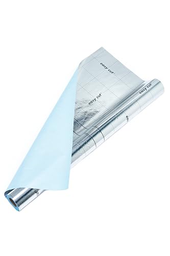 EGGER Dampfbremse Aqua+ Aluflex für Laminat - Diffusionsschutz gegen Feuchtigkeit - Aluminiumfolie mit robuster Vliesbeschichtung, 26m²/ Rolle