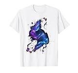 Galaxie Neonlicht Geschenk Kleidung - Herren - Unisex-Jugendliche - Kurzarm - T-Shirt - Weiß - S - Cartoon - Klassisch - U-Ausschnitt - Neonlicht Galaxie Design
