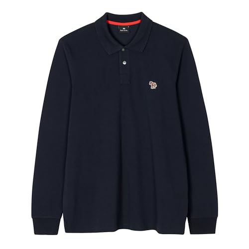 Paul Smith Men's Zebra Logo Long-Sleeve Polo Shirt4