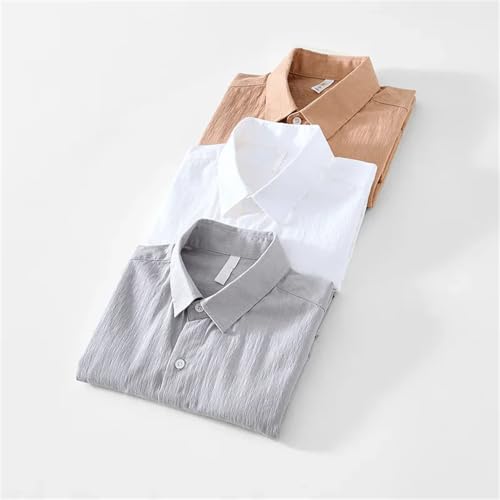 Chemise décontractée en coton pour homme ample et confortable pour l'été - 5