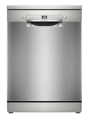 Bosch SMS2ITI33E Serie 2, Lavastoviglie da libera installazione, Home Connect, Diagnostica da remoto, Assistente al lavaggio, Programma preferito, EcoDosage, Acciaio, 60cm