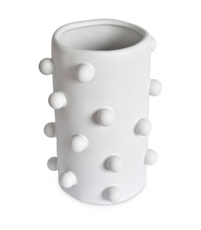 Vase en céramique blanche style boule pour sublimer votre salon