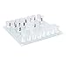 Tbest Glass Chess Set Drinking Game Fun Plastic Board with 32 Glasses for Parties Camping 22.5x22.5cm