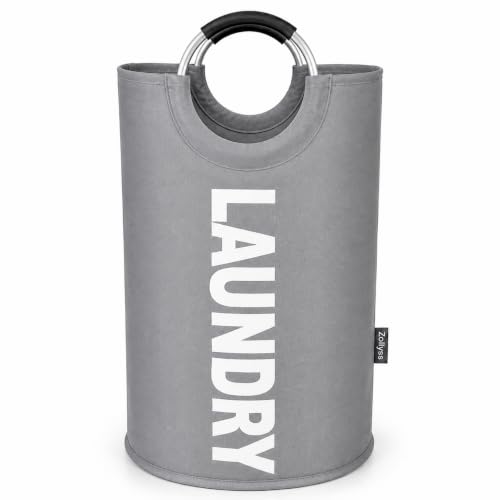 Zollyss 90L Foldable Laundry Basket with Handles | Large Laundry ...