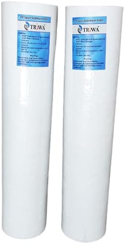 Jumbo Spun Filter Cartridge For Commercial Water Purifier 20 Inch 4.5 Inch Diameter, Long Lasting Water Purification Solution For Large-Scale Applications (White_Pack Of 2 Pcs)