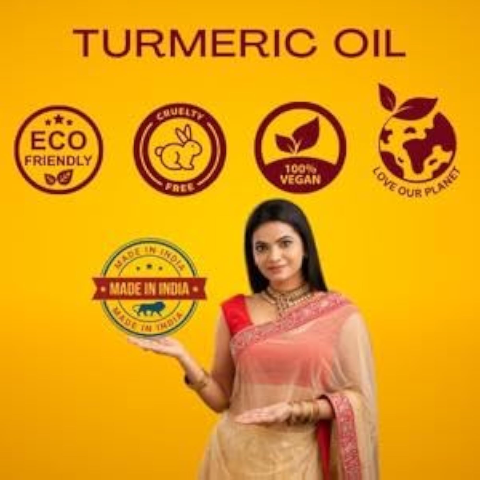 Indo Bio Organics Turmeric Essential Oil 15 ml, Organic