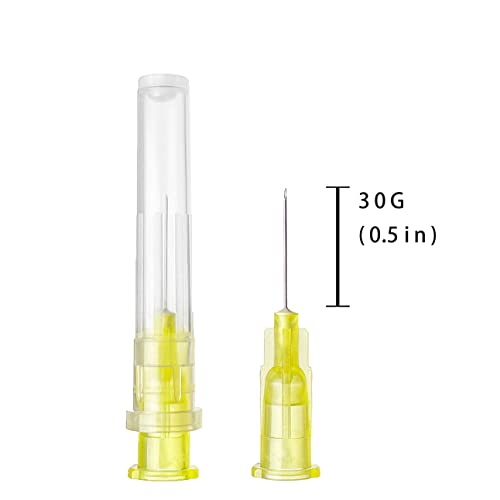 Image of 100pcs 30 gauge 1 /2 inch Needle Luer Lock for Scientific Lab