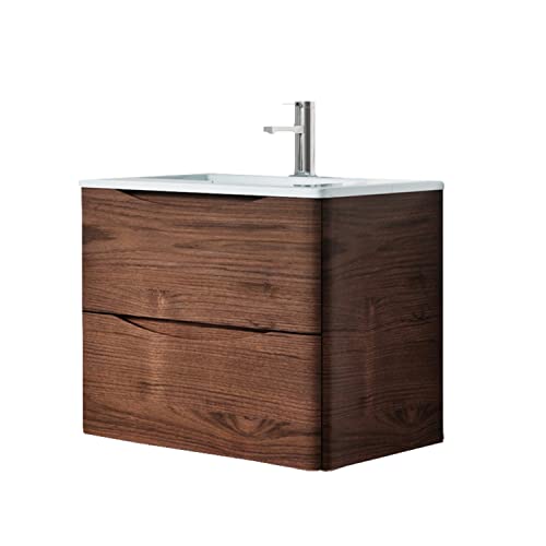 The Bath People Eaton Redwood Bathroom Furniture Wall Hung M