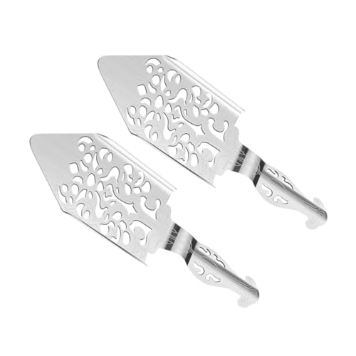 LALADEFIEE 2 piezas Cuchara para Absenta de Acero Inoxidable Multiusos con Filtro Perforado para Hogar y Barra Utensilio Resistente y Práctico para Disolver Azúcar Ajenjo