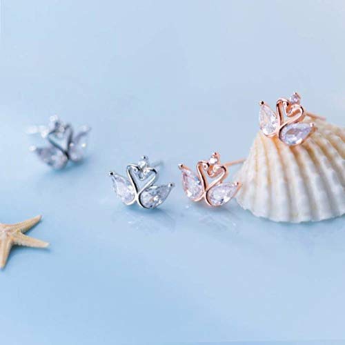 Boucles d'oreilles S925 en diamant de mode et argent sterling - 5