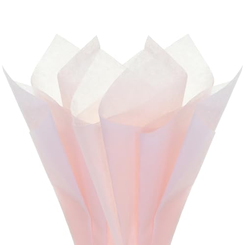 Papier d'emballage floral anti-déchirure imperméable rose vif