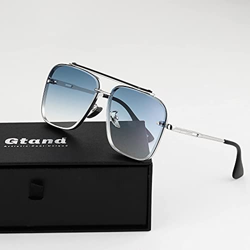 Gtand Fashion Trendy Square Aviator Gradient Sunglasses For Women Men Vintage Metal Sun Glasses #TOP3