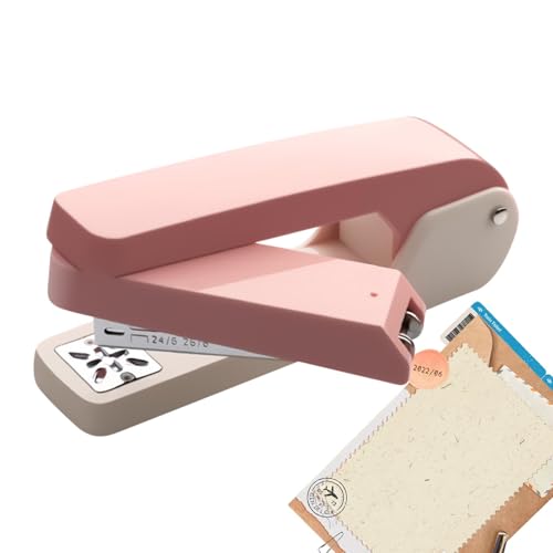 Euyehn Grapadora de escritorio, grapadora giratoria portátil | Grapadora de escritorio giratoria de 360 grados para encuadernar folletos o libros, para encuadernar 50 páginas