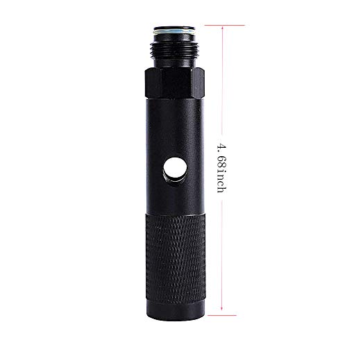 Paintball 12g Co2 Quick Change -Paintball Gun 12 Gram Carbon Dioxide Cartridges Cylinder Adapter Bottle Black Valve Cartridge Adapter (Black) - Image 4