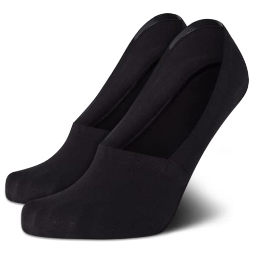 Cole Haan Mens Liner Socks - 2 Pack Non-Slip Low Cut No Show Socks for Men - Shoe Sock Liners with Silicon Heel Grip (7-12)
