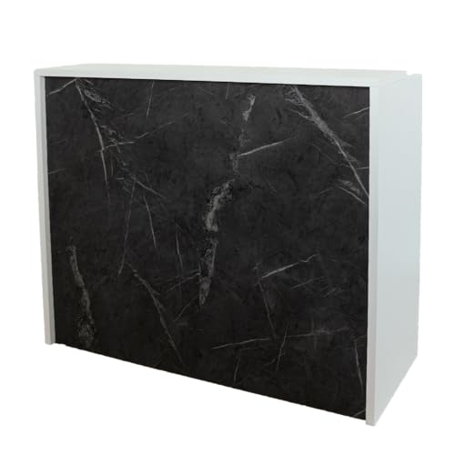 Genérico OFILIKE. Mostrador de Recepción para Oficina, Clínica, Tienda. Imitación Piedra Natural, Fabricado en Madera (50x120x105)