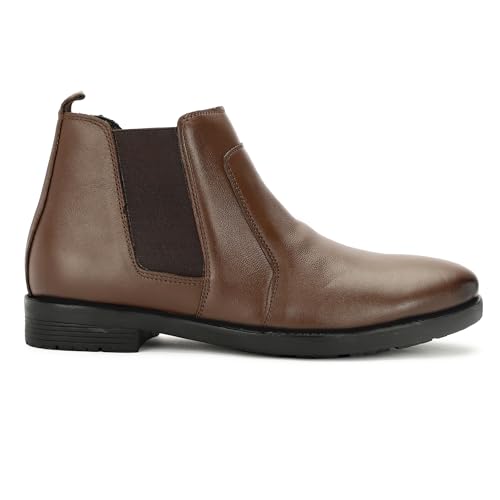 Image of NARKI Leather Chelsea Boots for Men|Soft Cushioned Insole, Slip-Resistance for Men 7003