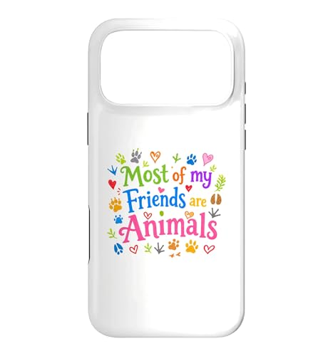 Most Of My Friends Are Animals Funny Animal Lover �X�}�z�P�[�X iPhone 17 Pro Max �p