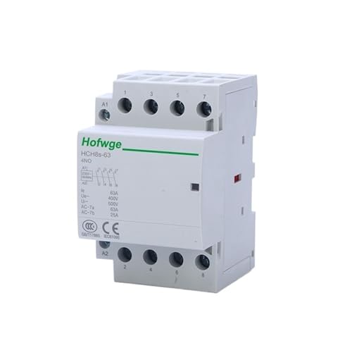 Contacteur modulaire automatique monophasé 230V AC 4 pôles 25A rail DIN