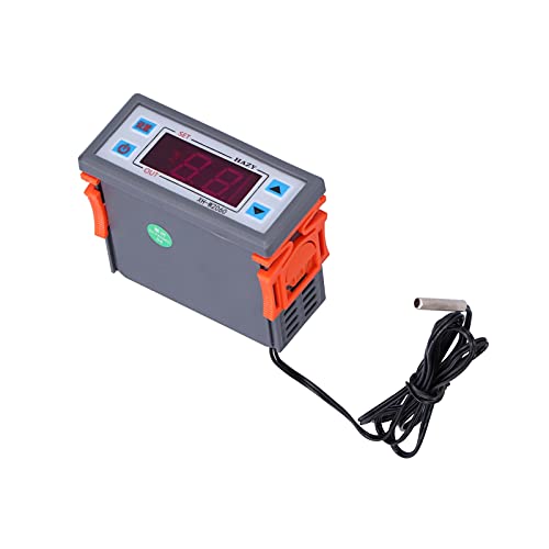 Adjustable Temperature Controller -19℃-99℃ High Accuracy Digital Display Thermostat With Staninless Steel Waterproof Ntc10K Probe #TOP3