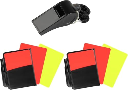 Kit de Tarjetas para Árbitro de Fútbol con Silbato miniatura 1