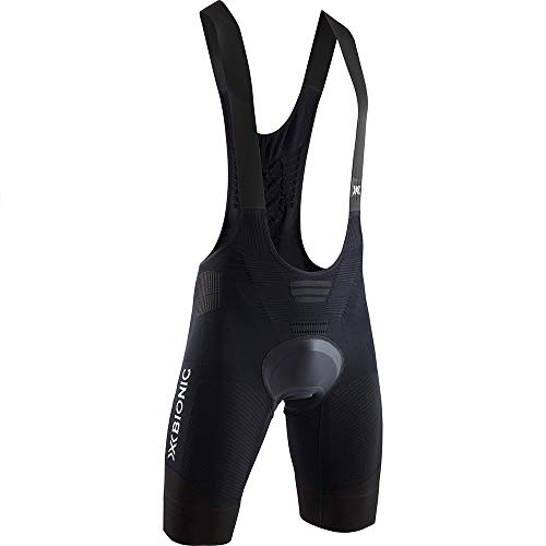 X-Bionic Effektor G2 Bike Bib Shorts Padded Men, Short Uomo, Opal Black/Arctic White, S