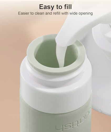 Quatish Travel Bottles for Toiletries【Original Patented】, 3 oz Tsa Approved Leak Proof Travel Size Containers, Silicone Shampoo and Conditioner Bottles, 4 Pack Travel Size Bottles, Morandi, 4pack - Image 6