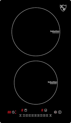 K&H Induktionskochfeld Domino VIN-3420 [2 ZONEN] - Mobile Induktionskochplatte -...