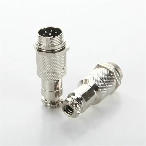 Conector circular GX12 de 7 pines macho con rosca de 12 mm tipo RS765 6