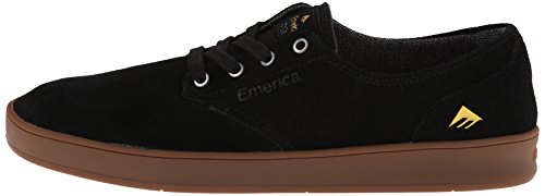 Emerica Men\'s The Romero Laced Skateboarding Shoe,Black/Gum,7.5 M US