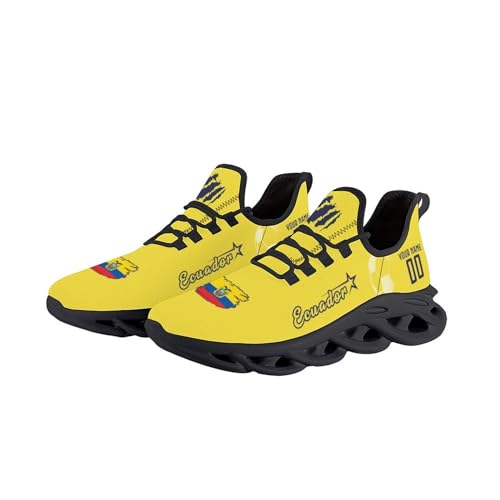 Custom Soccer National Flex Sneakers Personalized Name Number Athletic Gym Slip-on Breathable Shoes for Men Women Fans Gift