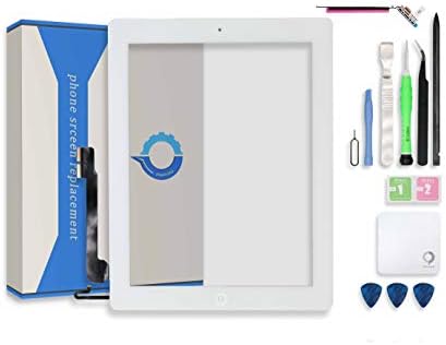 Fixcracked for Touch Screen Replacement Parts Digitizer Glass Assembly Ipad 4 + WiFi Antenna Cable and Professional Tool Kit (White) Fixcracked for Touch Screen Replacement Parts Digitizer Glass Assembly Ipad 4 + WiFi Antenna Cable and Professional Tool Kit (White)