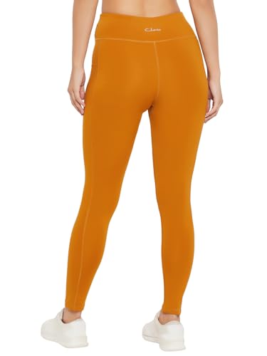 Image of Clovia Women's High Rise Regular Fit Active Tights with Side Pocket