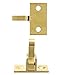 QWORK Brass Heavy Duty Elbow Latch Cabinet Door/Window Catch, 4 Pack Elbow Latches with Mounting Screws, for Bedroom Bathroom Window Cabinet and Closets Door Window Catch, Home/Office